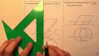 Intersección de un cilindro con una recta. SDO.