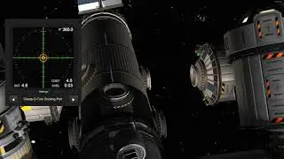 Final approach with Docking Port Alignment Indicator (DPAI) for Kerbal Space Program