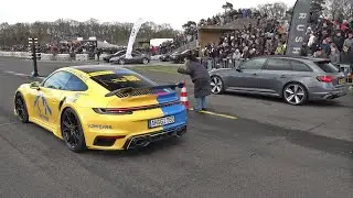 710HP TechArt Porsche 992 Turbo S vs Audi RS4 Avant