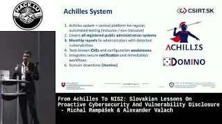 Slovakian Lessons On Proactive Cybersecurity & Vuln Disclosure - Michal Ramp&aacute;&scaron;ek & Alexander Valach