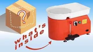 UNBOXING a Cheap, Orange Pottery Wheel on Amazon