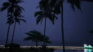 A beautiful weather on the cliff of Varkala.