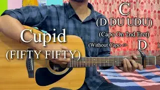 FIFTY FIFTY - Cupid | Easy Guitar Chords Lesson+Cover, Strumming Pattern, Progressions...