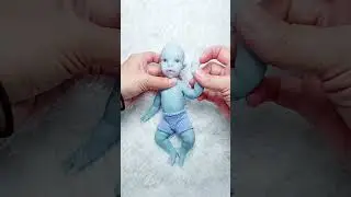 Small miracle, silicone baby boy Blue #miracle #siliconebaby #babydolls #reborndoll #avatar #shorts