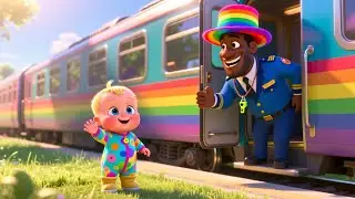 Rainbow Train Journey for Baby 🌈🚂👶 | Fun Learning Adventure for Kids | Educational Kids Video