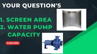 What is the FORMULA for Calculating Rotary Screen Area and Water Pump Capacity in a Sugar Factory?