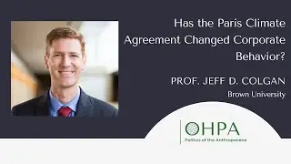 Has the Paris Climate Agreement Changed Corporate Behavior?