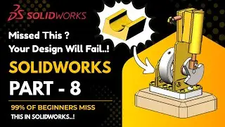 SolidWorks Beam Engine Assembly Tutorial | Part 8 | #SolidWorks #BeamEngine