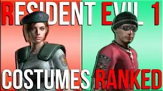 All RESIDENT EVIL 1 Costumes RANKED WORST to BEST (HD remake)