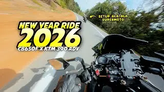 New Year Ride 2026 | CB650F & KTM 390 Adventure Layan Corner Jemaluang | Osmo Action 6