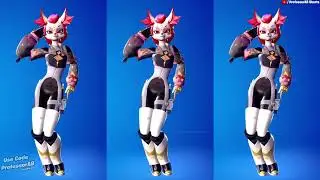Fortnite Lunar Party Emote With Kimiko Five Tails Skin Thicc Cute Furry Outfit 🍑😘😜😍