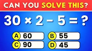 Can You Score 15/50 on This Math Challenge? 🧠 Take This 30-Question Quiz #gk #gkmath #triviaquiz