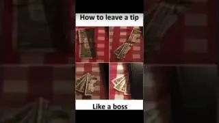how to leave a tip like a boss 💵💸 #music #like