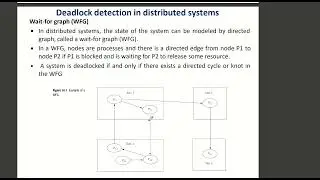Distributed Computing PYQ -7 mark Wait For Graph