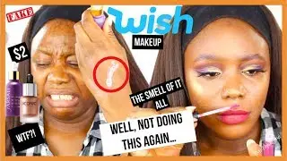 FULL FACE USING MAKEUP FROM WISH FOR THE FIRST TIME! ... NEVER AGAIN | MsTopacJay
