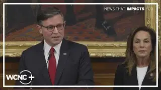 House Speaker Mike Johnson addresses reporters as federal shutdown continues