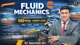 Fluid Mechanics | Most Important MCQs with Concept Lec 02 | IOCL JEA Grade-IV Exam | Er. Saurabh Sir