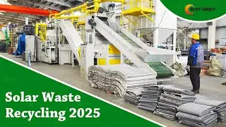 Solar Silicon Cells Shredding & Sorting Line | Solar Waste Recycling 2025