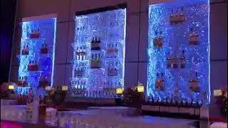 Water Bubble wall #bar #setup #goa #water wall #fountain #indoor 