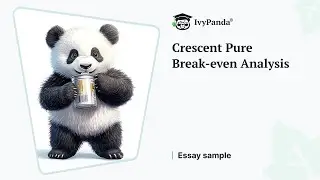 Crescent Pure Break-even Analysis | Essay Example
