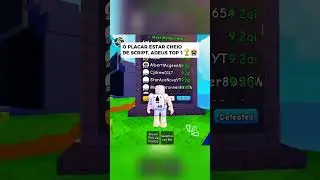 O PLACAR ESTAR CHEIO DE SCRIPTS, ADEUS TOP 1🏆😭 #roblox