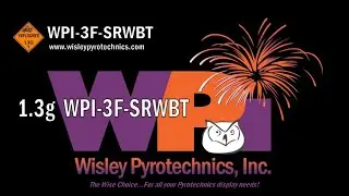 Wisley Pyrotechnics Inc, WPI-3F-SRWBT, 1.3g firework FINALE CHAIN, Red, White, Blue Salute w/ Tails