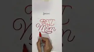 Best Mama.&hearts;️ #differlyfont #satisfying #drawing #art #shorts #best #mom #lettering #writing