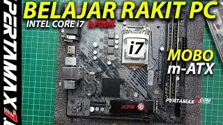 BELAJAR Rakit PC Intel Core i7 8700K Mobo Asrock H370M HDV M.2 HSF Cooler Master NVMe #rakitpc