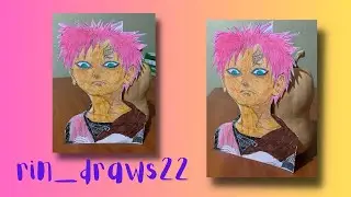 ASMR COLORING Gaara | Naruto