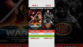 war 2 vs coolie movei advance booking collection Comprison 🍿| #coolie #war2 #shortsfeed #viral