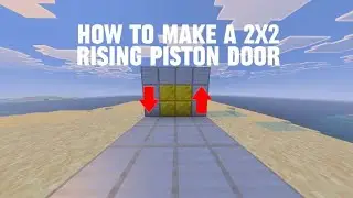 2x2 Rising Piston Door Tutorial (very easy)Minecraft Bedrock 
