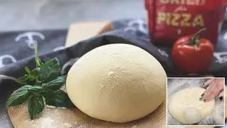 Pizzateig Rezept aus Hartweizengrie&szlig; Semola , Pizza dough  🍕