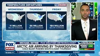 Cold Blast Ahead Of Thanksgiving In The U.S.