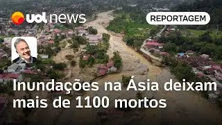 Chuvas fortes na Ásia causam enchentes e deixam mais de 1100 mortos; Indonésia é a mais atingida