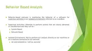 Malware Analysis || Behaviour Analysis