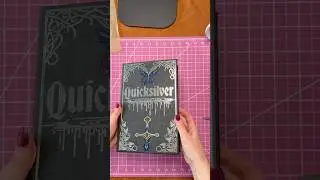 Rebinding &ldquo;Quicksilver&rdquo; by Callie Hart with multiple vinyl layers ✨📚 #bookbinding #bookbinder