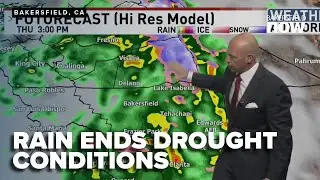 Storm brings rain and snow to Kern County, ending drought conditions