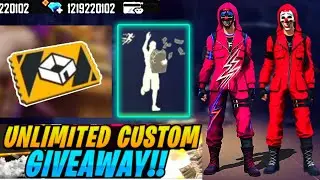 Free Fire Live Criminal Bundle Giveaway || Custom Room Giveaway Live|| #lokeshgamer #fflive