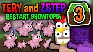 TRYING TO GET PIGLET! | Tery & ZStep Restart #3 | Growtopia
