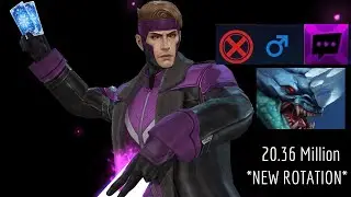 Gambit 20.36 Million (Mighty Rage) | NEW ROTATION WITH LOKI STRIKER - Marvel Future Fight
