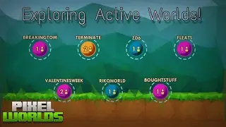 Pixel Worlds - Exploring Active Worlds | Funny Moments