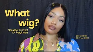 NEW! GLUELESS wig blunt cut bob DIY