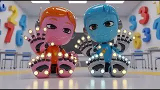 Robot Numbers Song | Fun Baby Songs Nursery Rhymes for Kids | counting robot song, numbers for kids