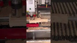 processing of round wood and mill streamlined chair handles #woodturning #cncmill #cncwoodworking