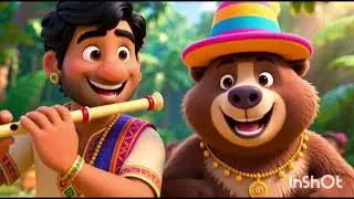 Kalu Madari Aaya Re 🤡🎶 | Bandar & Bhalu Dance | Funny Cartoon Song | Viral Kids Rhyme