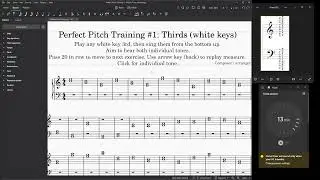 Perfect Pitch Training - Day 0 - White 3rds