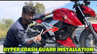 RTR Hyper crash guard installation | RTR crash guard | Raghudsp| motofuzo