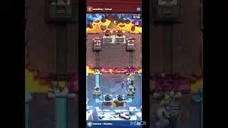 I'm playing a two-on-two match in Clash Royale (long version).