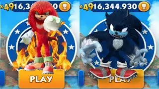 Sonic Dash - Knuckles VS Crazy Werehog _ Movie Sonic vs All Bosses Zazz Eggman