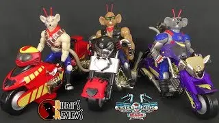 Biker Mice From Mars Throttle, Vinnie, Modo Sterzo, Turbo e Pistone 1993 Galoob Action Figure Toy
